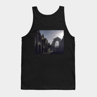 The Ruins of Holyrood Chapel by Louis Daguerre Tank Top